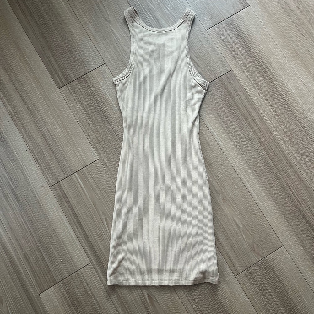 Windsor Beige Ribbed Knit Bodycon Dress